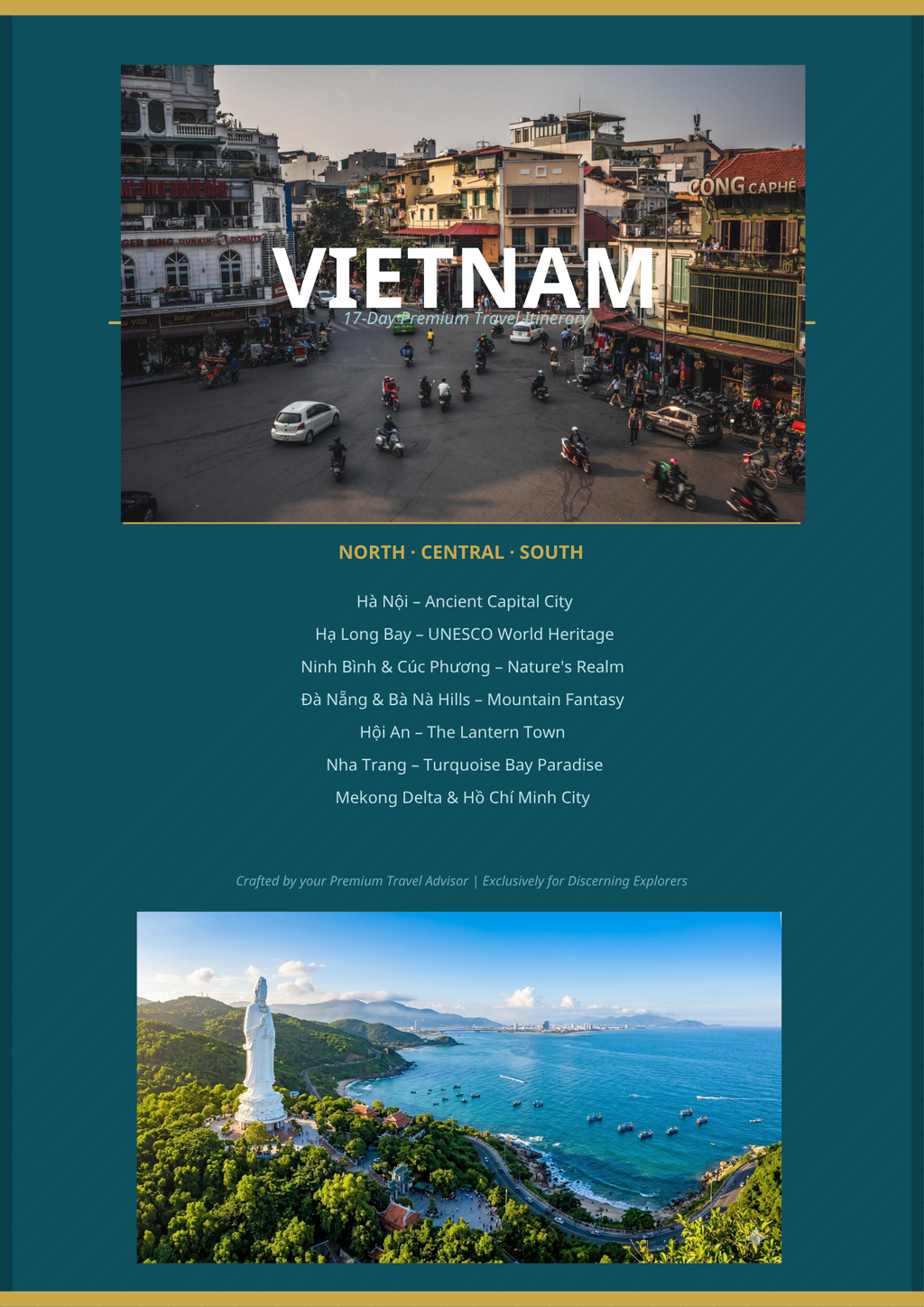 Welcome to Vietnam.. 17-day premium itinerary